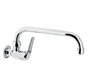 Grifo mural con tubo 24 cm 1 agua cartucho 25 Cromado Ge2